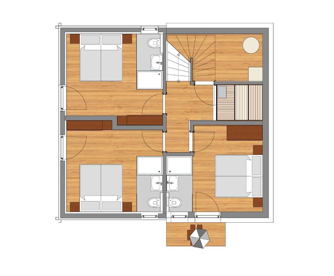 Holzknechthuette Villa Lachtal Eksteriør bilde
